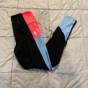 NWOT PINK Ultimate Victoria's Secret Multi-color Mid-rise Leggings